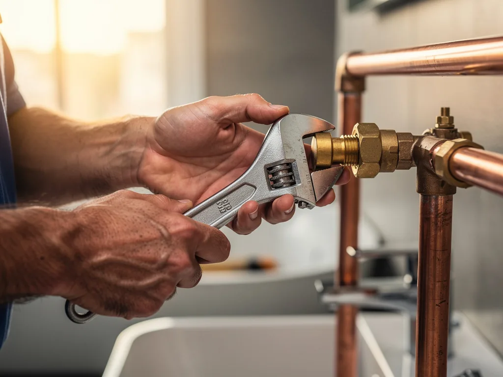 Intervention plombier à Antony : artisan au travail